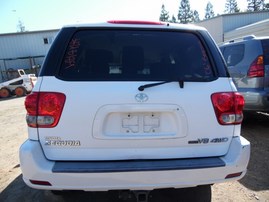 2006 TOYOTA SEQUOIA SR5 WHITE 4.7L AT 4WD Z18189